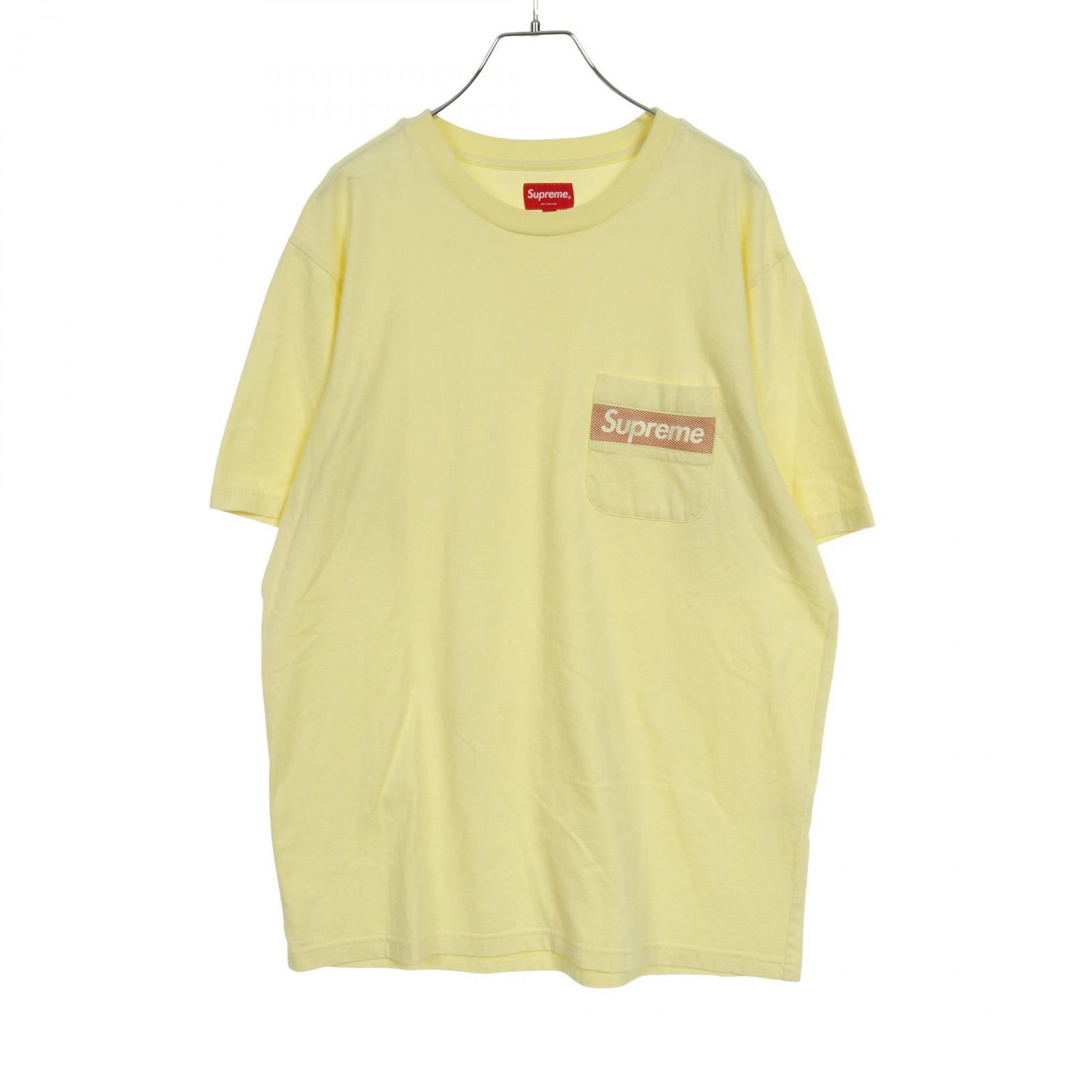 シュプリーム Supreme カットソー Mesh Stripe Pocket Tee コットン Tシャツ メンズ Used B