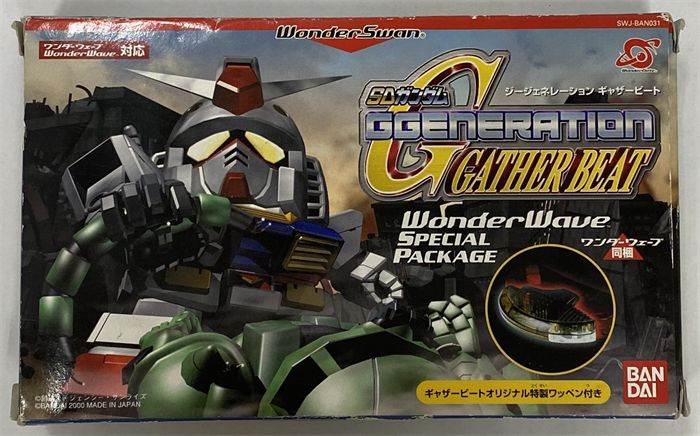 ワンダースワンソフト SDガンダム Gジェネレーション ギャザービート 同梱版 動作チェックOK パッケージイタミあり テレビ ゲーム ソフト レトロ【中古】【17-20241227-A526】