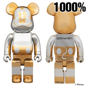 BE@RBRICK BERBRICK FUTURE MICKEY 1000 MEDICOM TOY MICKEY MOUSE SORAYAMA HAJIME