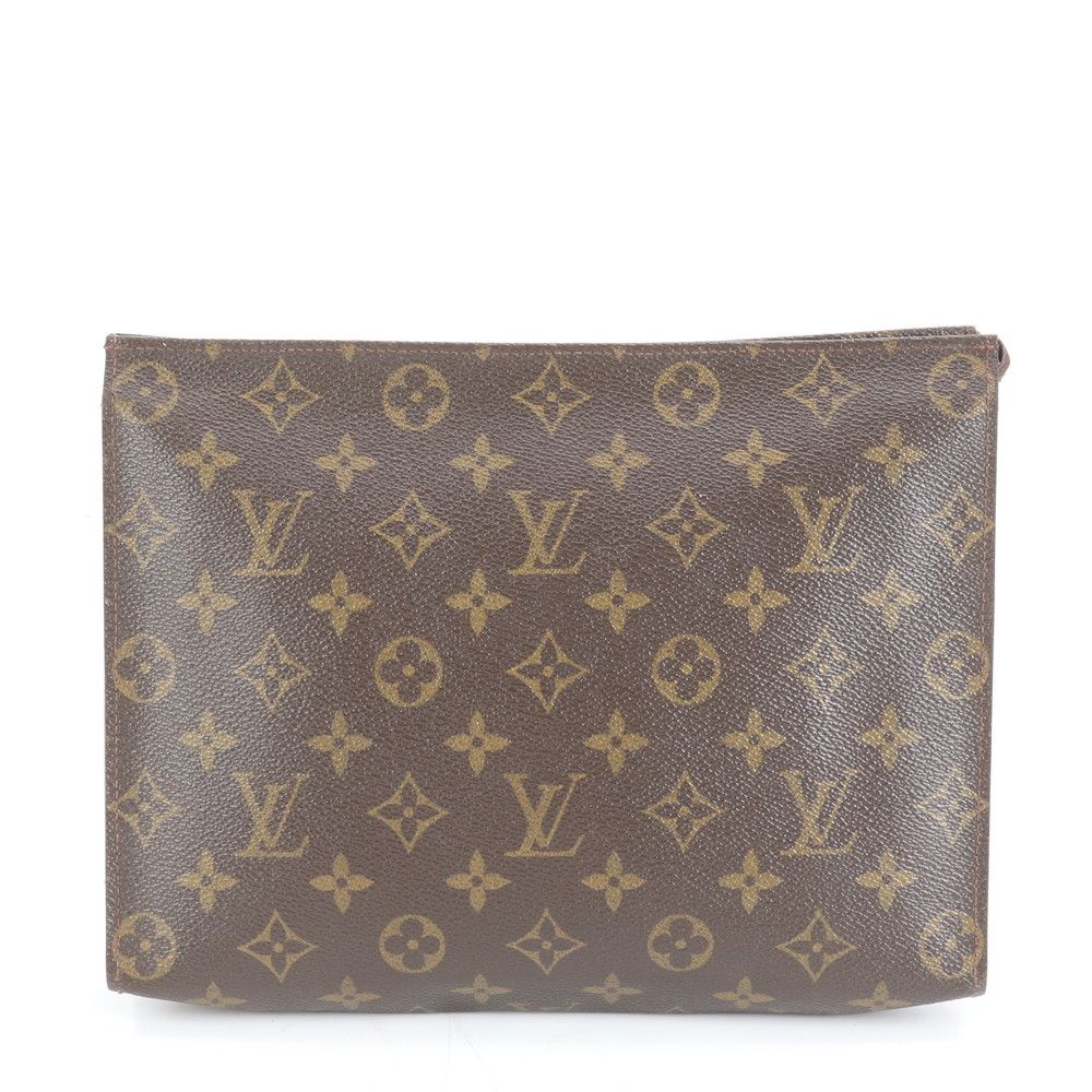 ルイヴィトン モノグラム ポッシュ トワレ 26 M47542 レザー セカンドバッグ クラッチ ポーチ 通勤 ビジネス メンズ EEE DL41-3【中古】
