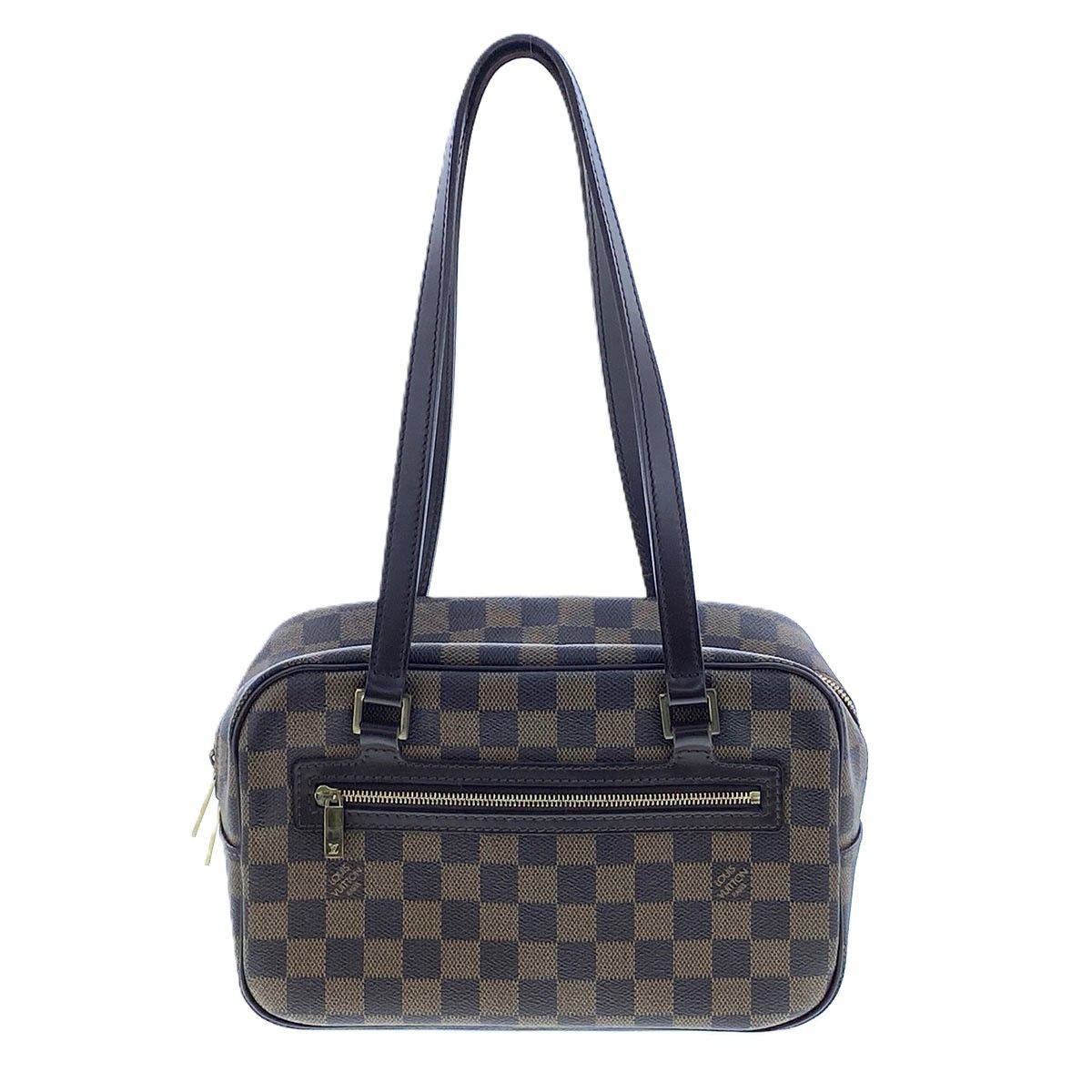 LOUIS VUITTON ルイ・ヴィトン シテMM SPオーダー ショルダーバッグ N48068 レディース ダミエキャンバス エベヌ 中古