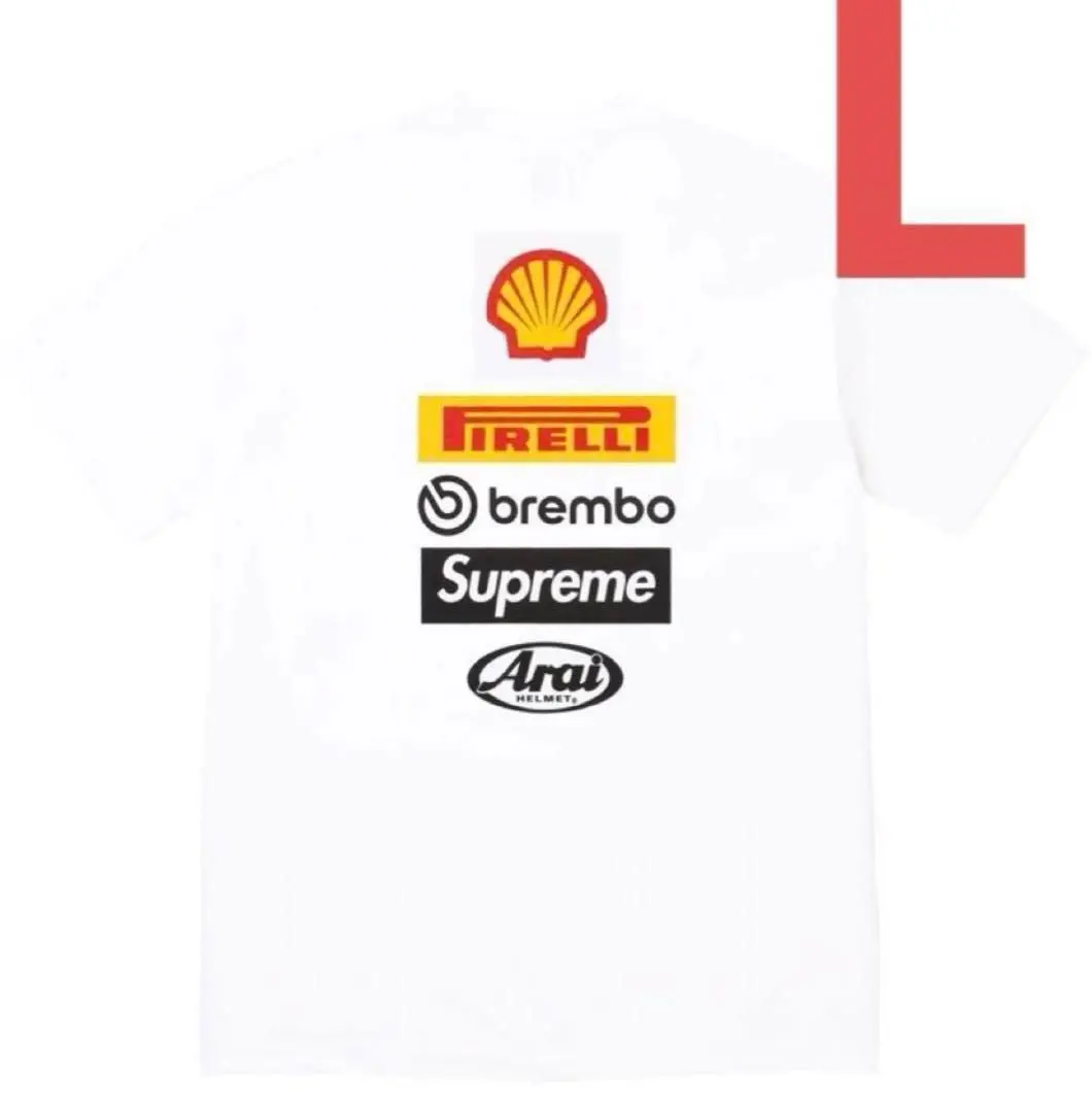Supreme x Ducati Logos Tee White L 新品