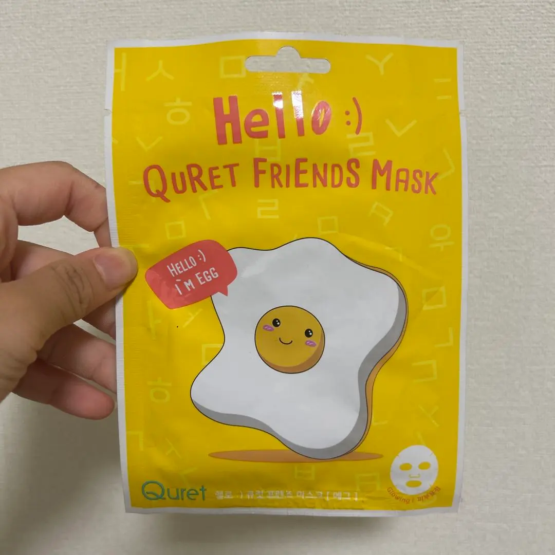 Quret Friends Mask I'M EGG フェイスマスク