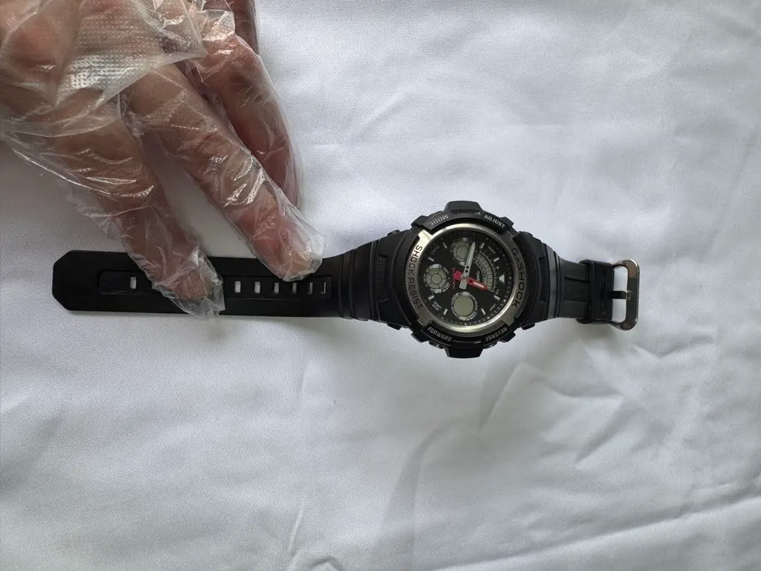 CASIO G-SHOCK AW-590-1AJF アナデジ ブラック シルバー