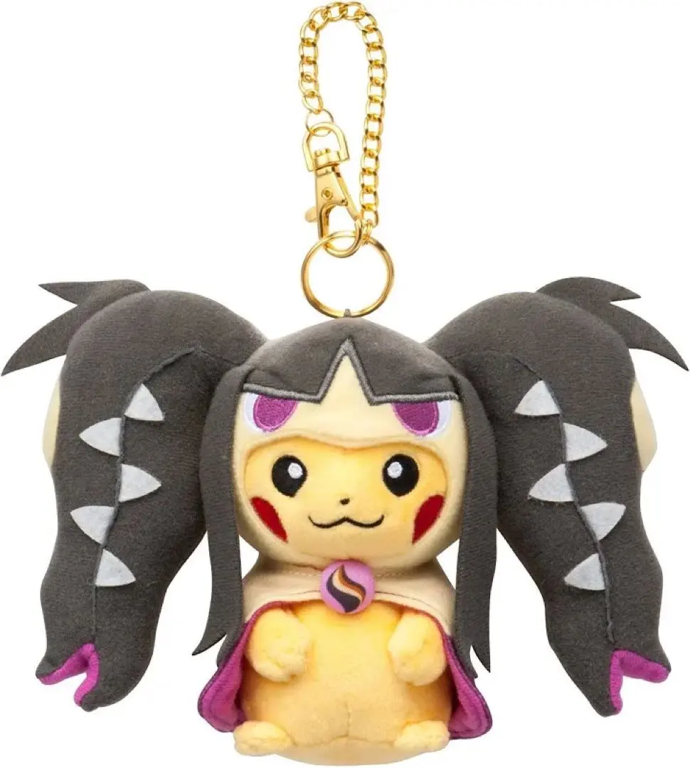 メガクチートのポンチョを着たピカチュウ　ぬいぐるみ　ポケモンセンター限定