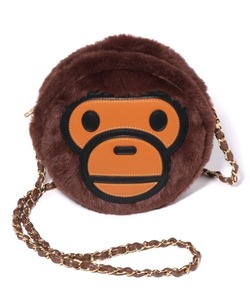 BAPE BABY MILO FUR SHOULDER BAG BAPE a bathing ape