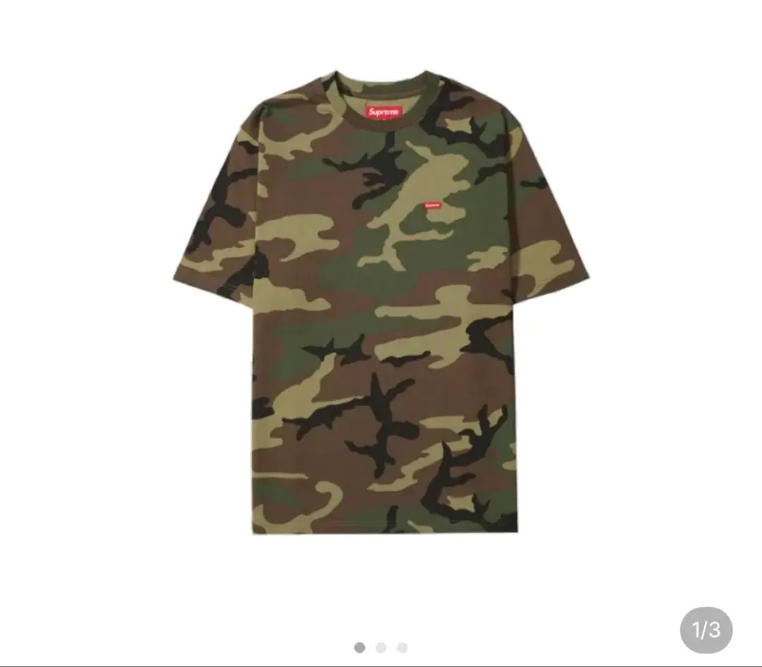 希少即完品　supreme small box tee camo カモ　25ss