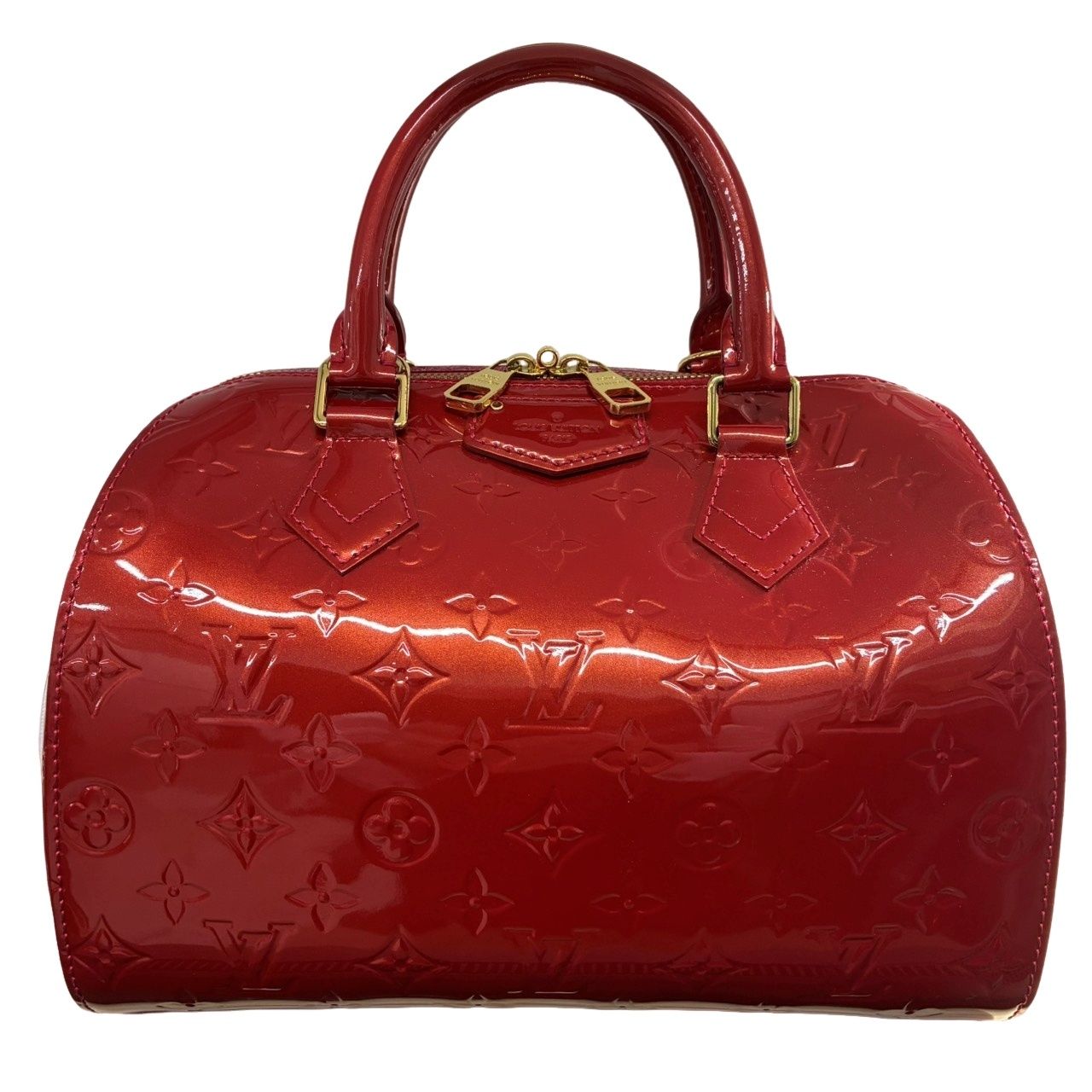 LOUIS VUITTON ルイヴィトン モンタナ M90058 レッド モノグラムヴェルニ ハンドバッグ レディース 【中古】 12603K118