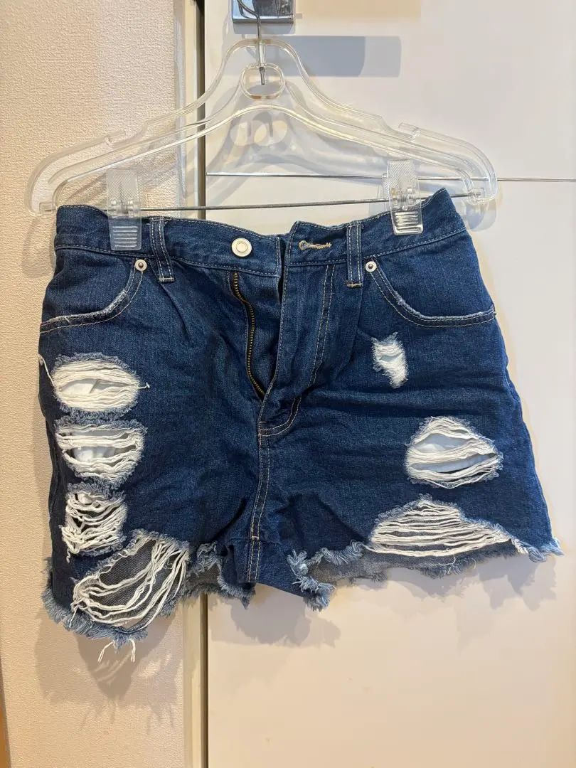 WEGO ダメージ加工デニムショートパンツ Mサイズ