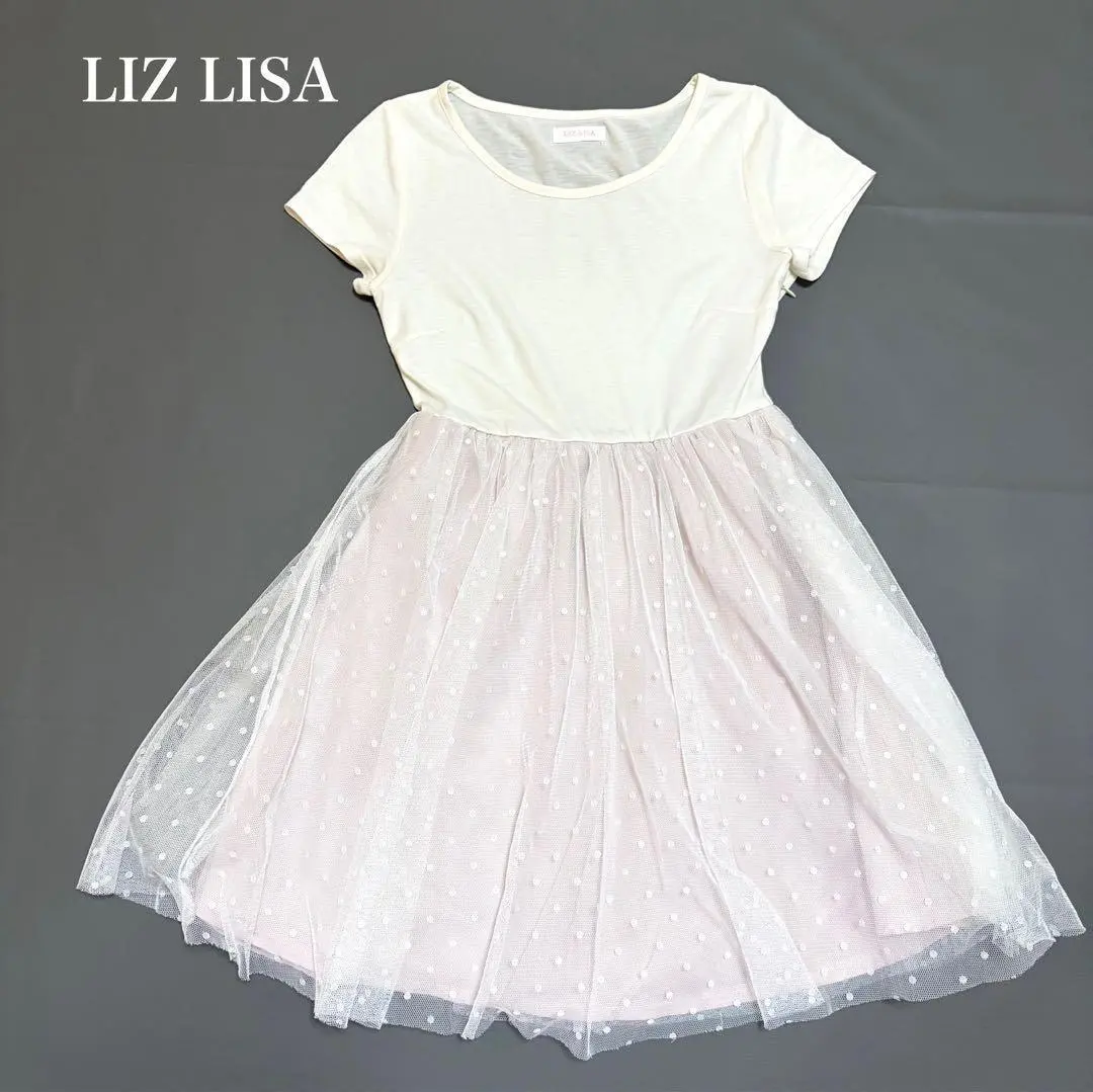 LIZ LISA【リズリサ】チュールワンピース ドット柄 チュール重ね サイズ0