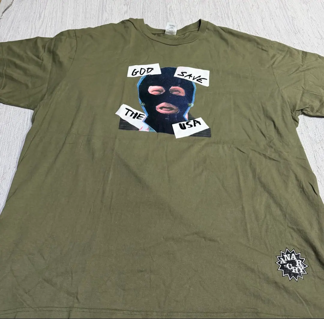 supremeGOD SAVE THE USA Tシャツ オリーブ