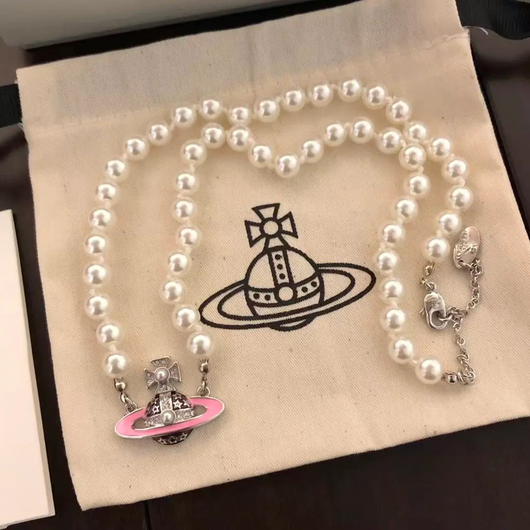 Vivienne Westwood パールネックレス ピンク