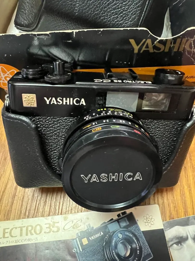 未使用純正箱入りヤシカエレクトロ35フィルムカメラ一眼二重増合致式距離計連動式