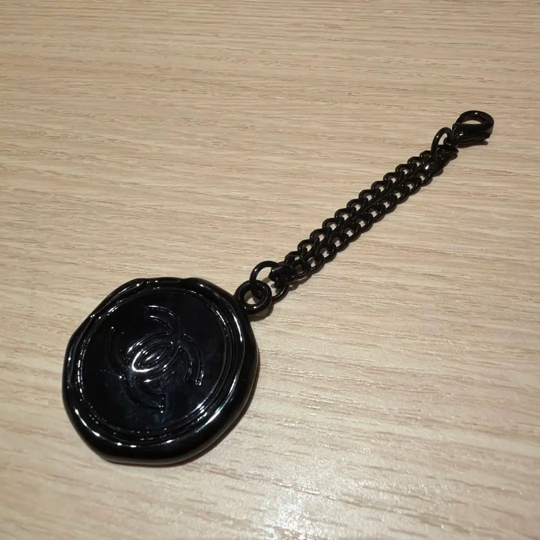 CHANEL ココマーク チャーム キーホルダー ブラック