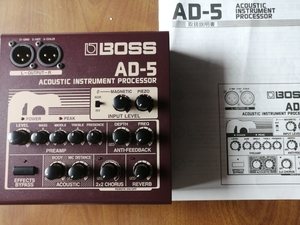 Used BOSS Guitar Pedals Japan BOSS AD-5 Acoustic Instrument Processor