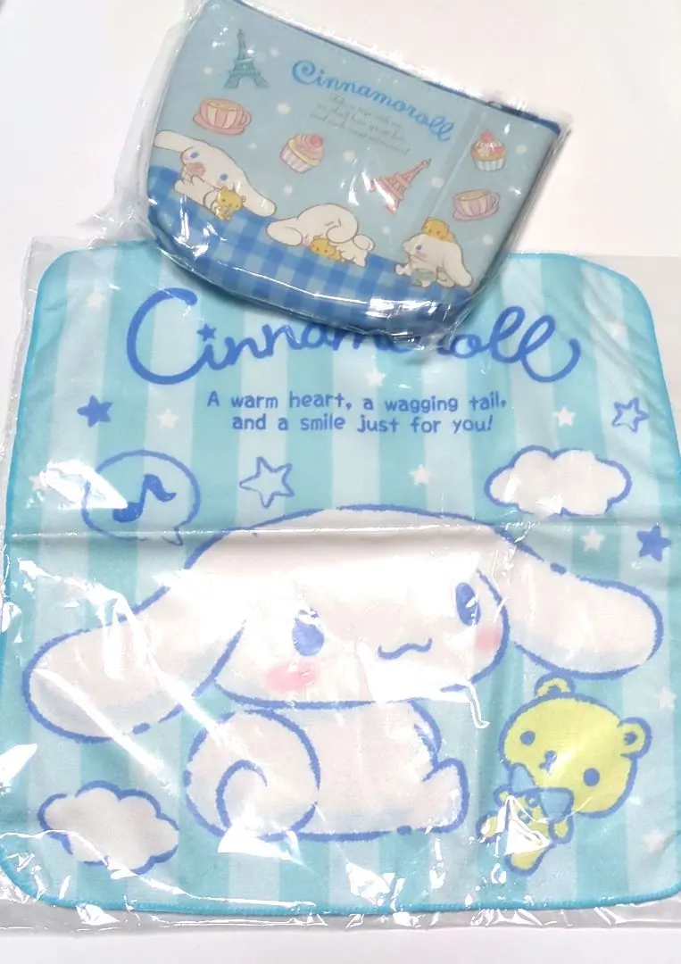 サンリオ シナモロール ポーチ 大判ハンカチタオル 新品