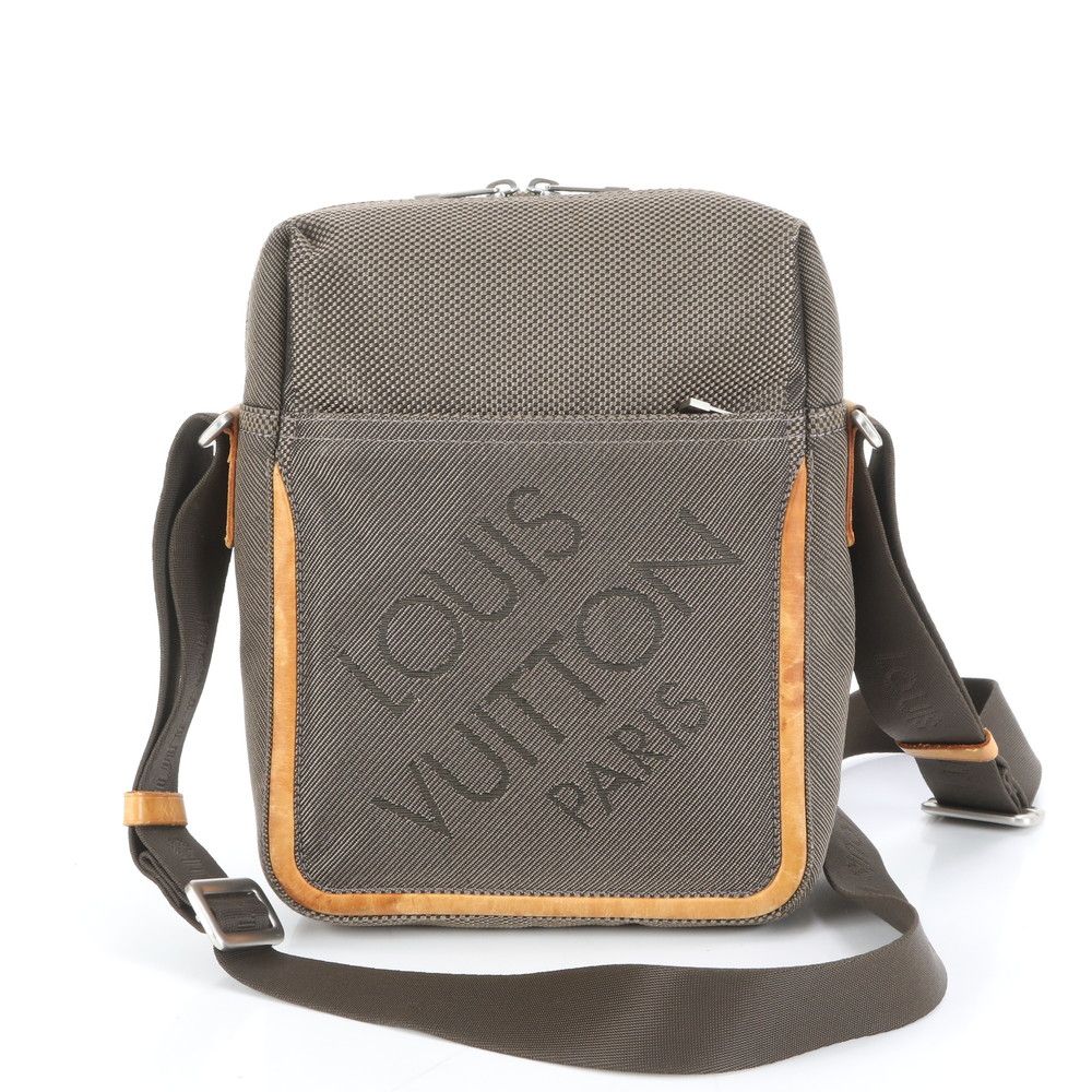 美品 ルイヴィトン ダミエ ジェアン シタダン M93040 レザー ショルダーバッグ 斜め掛け メッセンジャー テール メンズ MRE DL30-3【中古】