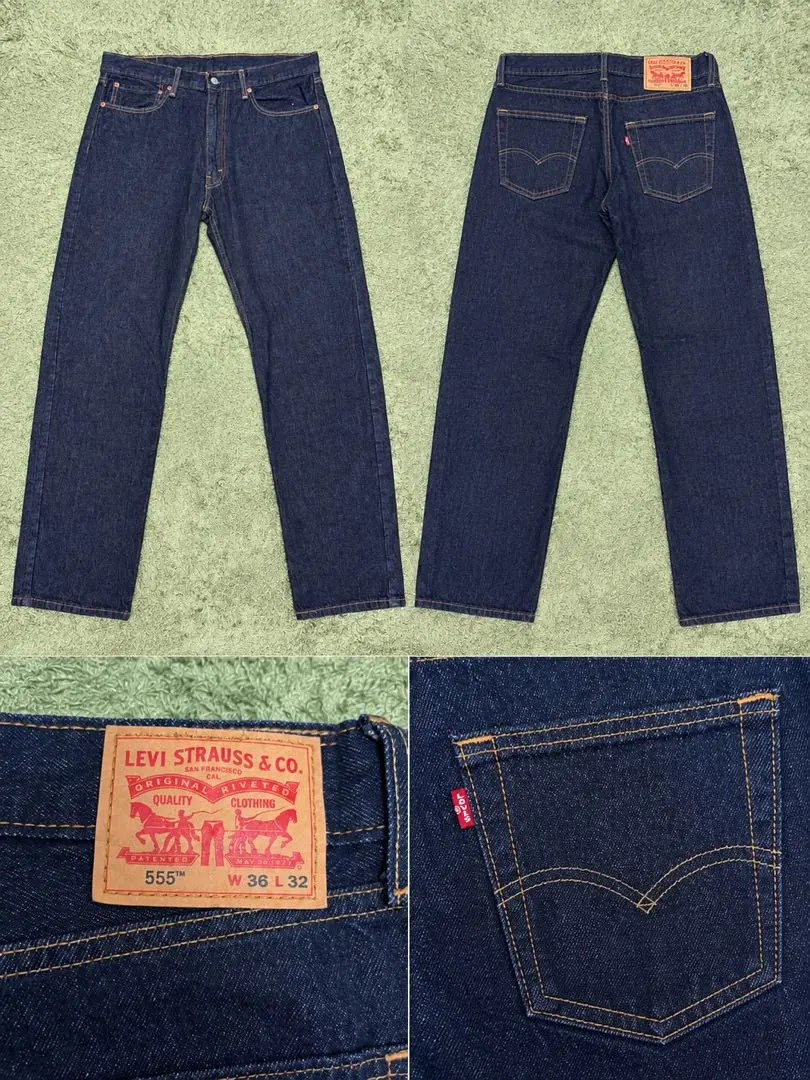 Levi's 555 インディゴデニムパンツ W36 L32