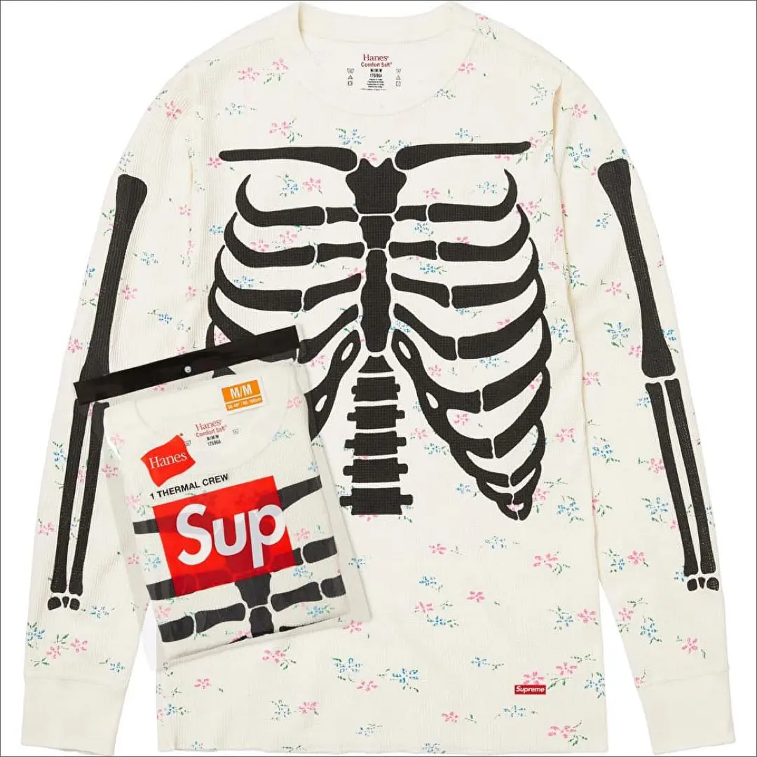 Supreme x Hanes Bones Thermal Crew