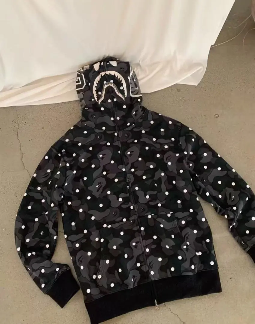 A BATHING APE カモフラ柄 ジップパーカー L サイズ