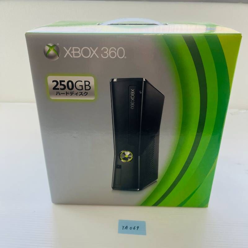 ◇YA069【新品 未開封】XBOX360 250GB ハードディスク リキッドブラック Xenon マイクロソフト エックスボックスサンロクマル ブラック 本体 ワイヤレスコントローラ― ヘッドセット コード類 箱付き 据置型ゲーム機 第7世代