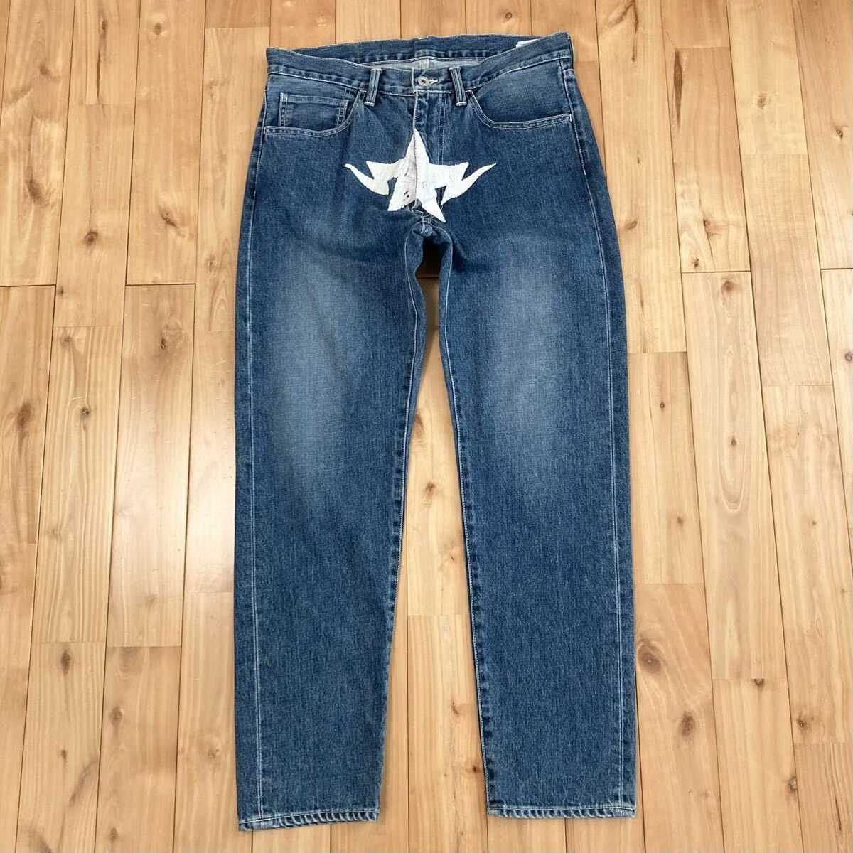 BAPE TWIN STA Denim Pants Mサイズ a bathing ape star BAPE STA BAPESTA デニム パンツ エイプ ベイプ アベイシングエイプ y9989