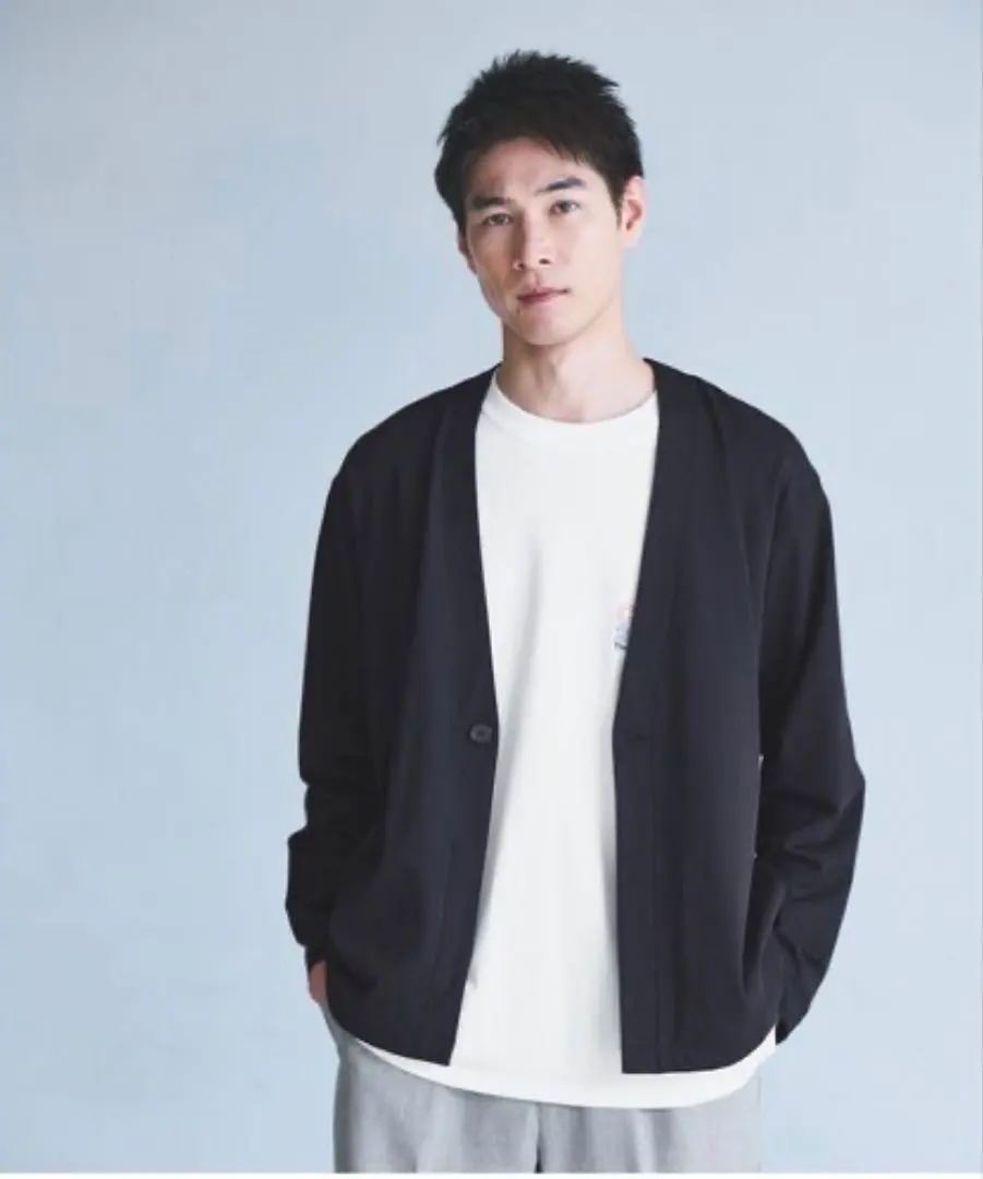 green label relaxing ネイビー Mサイズ カーディガン