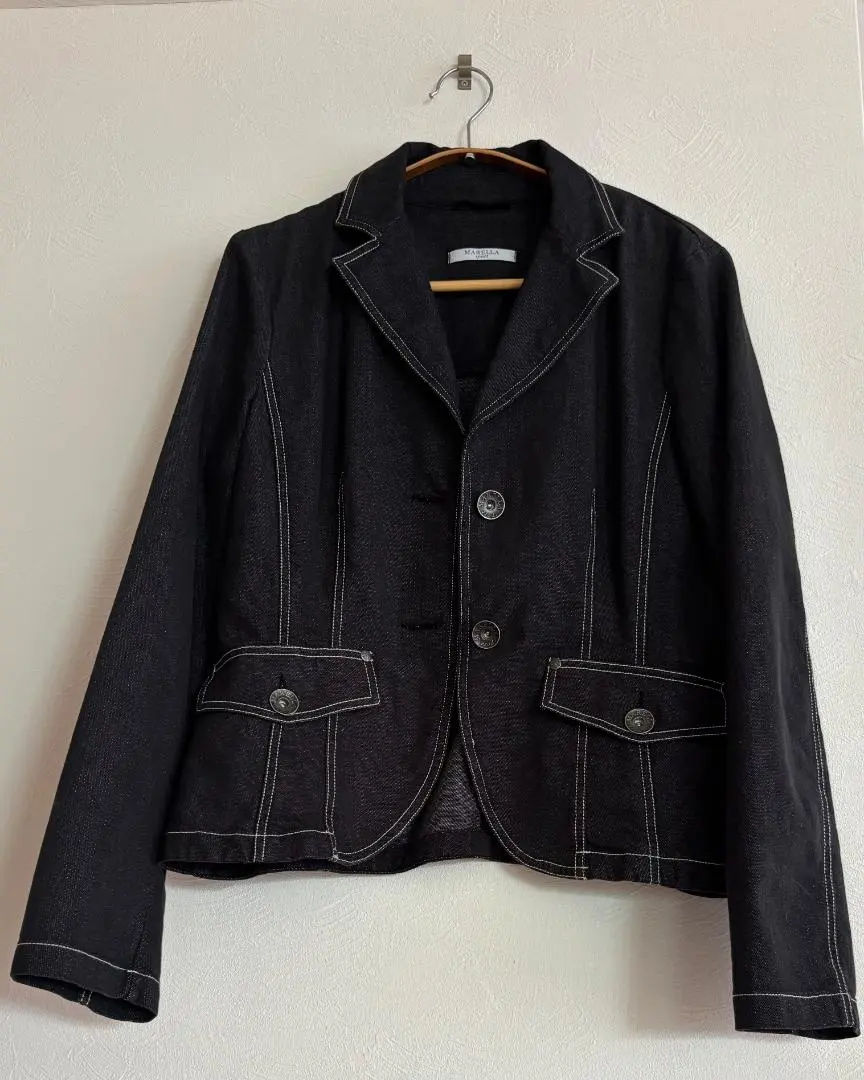 【美品】MARELLA sport ブラックデニムジャケット 44 未使用