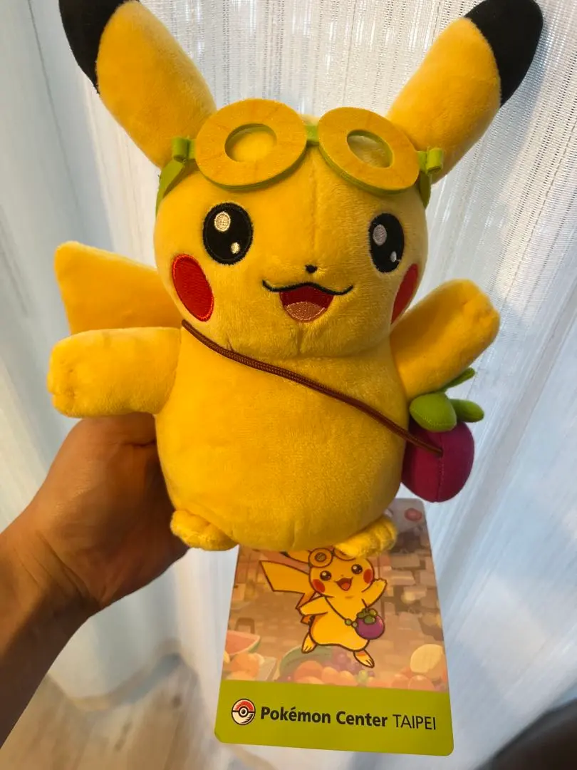 ポケモンセンター台北限定 ピカチュウ ぬいぐるみ 台湾 夜市デザイン タグ付き