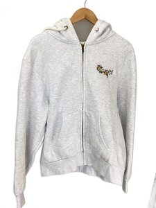 Japanese Selvedge Denim DENIM TEARSMGRYBLACK MADONNA EMBROIDERED ZIP HOODIE