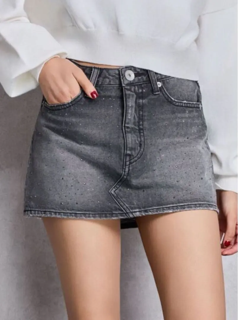 GYDA デニムスカートライクショートパンツ