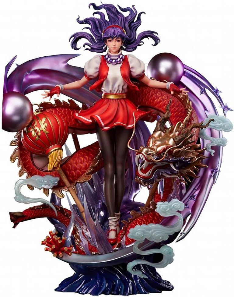 数量限定/新品未使用！LiNEAR/回天堂 THE KING OF FIGHTERS '97 麻宮アテナ 1/4スケール ポリストーン製 塗装済み 完成品 フィギュア//4560266125511