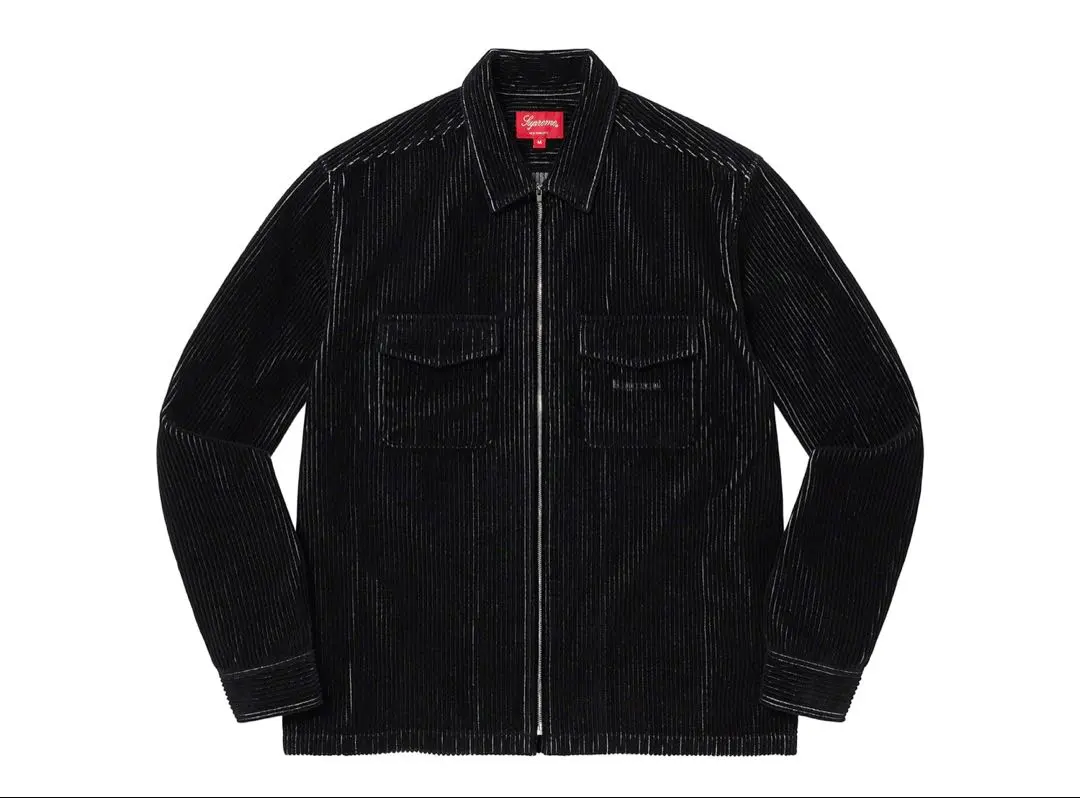 supreme 2-Tone Corduroy Zip Up Shirt