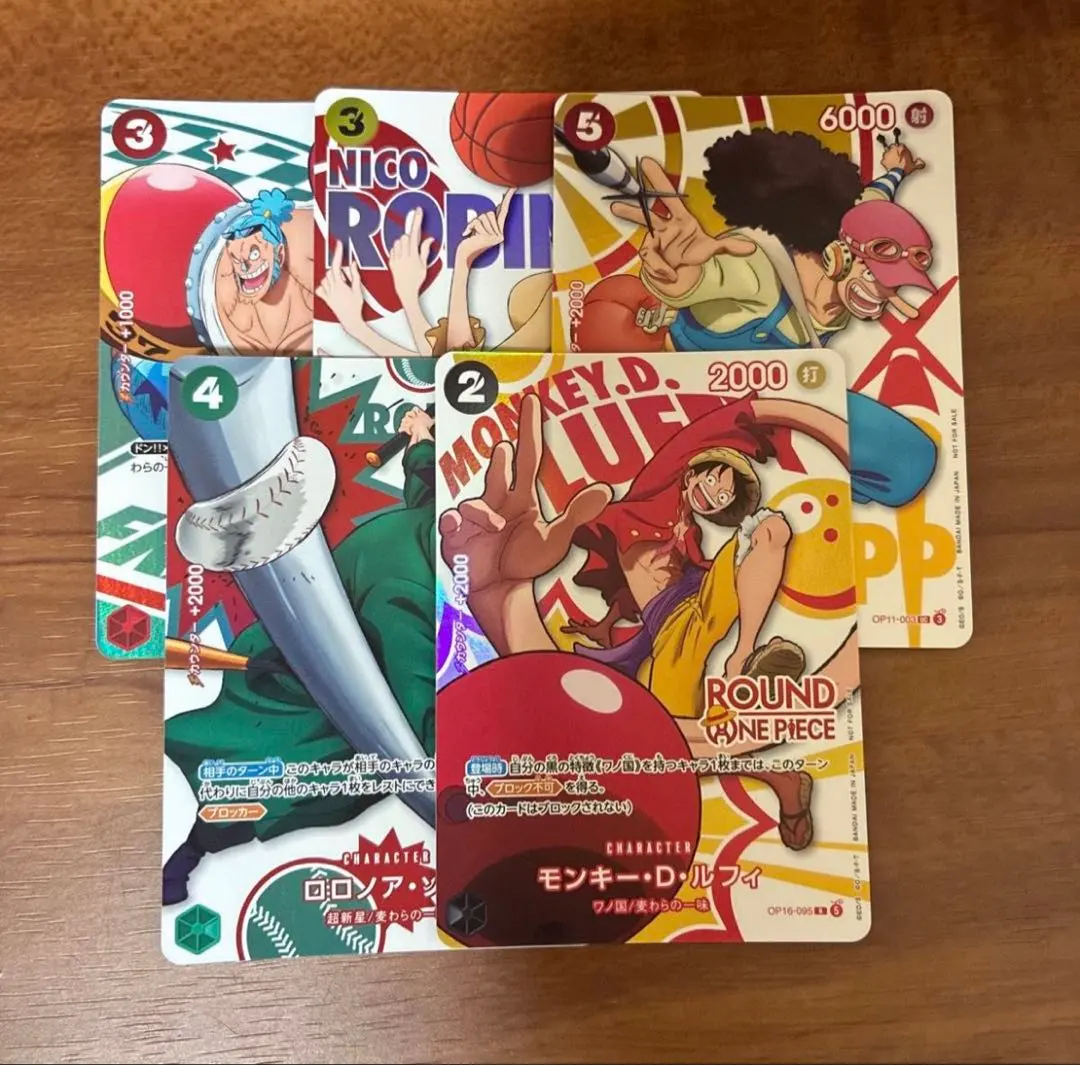 ワンピースカードゲーム スポーツテーマカード 5枚セット