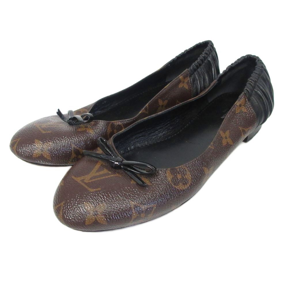 ルイヴィトン LOUIS VUITTON ジョイ ライン バレリーナ フラットシューズ モノグラム 37 約23.5cm SC 0210 ■MNK6