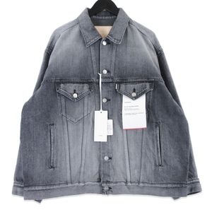 Japanese Raw Selvedge Denim Graphpaper Selvage Denim Jacket GU261-20055LB BLACK LIGHT FADE 2 99001296