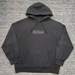 Supreme Supreme KAWS Chalk Logo Hooded Sweatshirt Black L