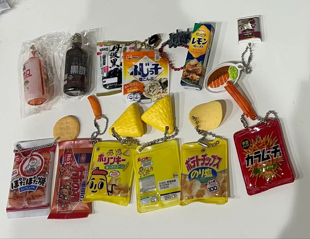 ハウス食品、ふじっこ、カルビー食品サンプル カプセルトイ 10個セット