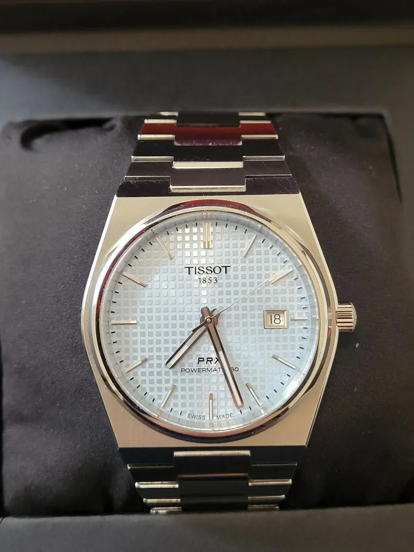 TISSOT PRX 水色 ステンレス