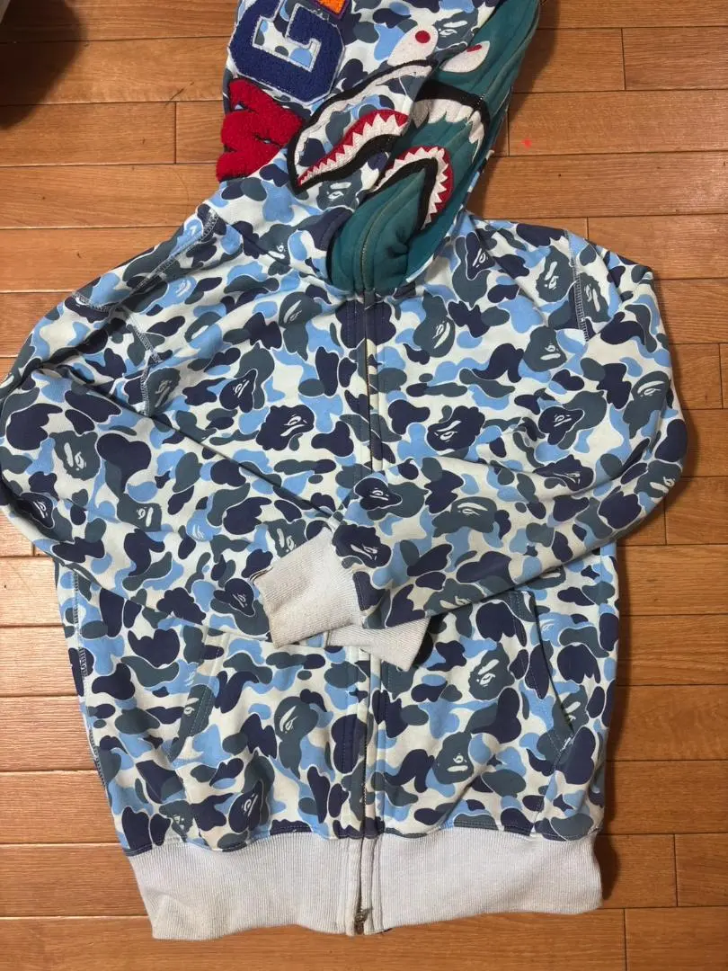 A BATHING APE シャークパーカー フルジップ BAPE エイプ