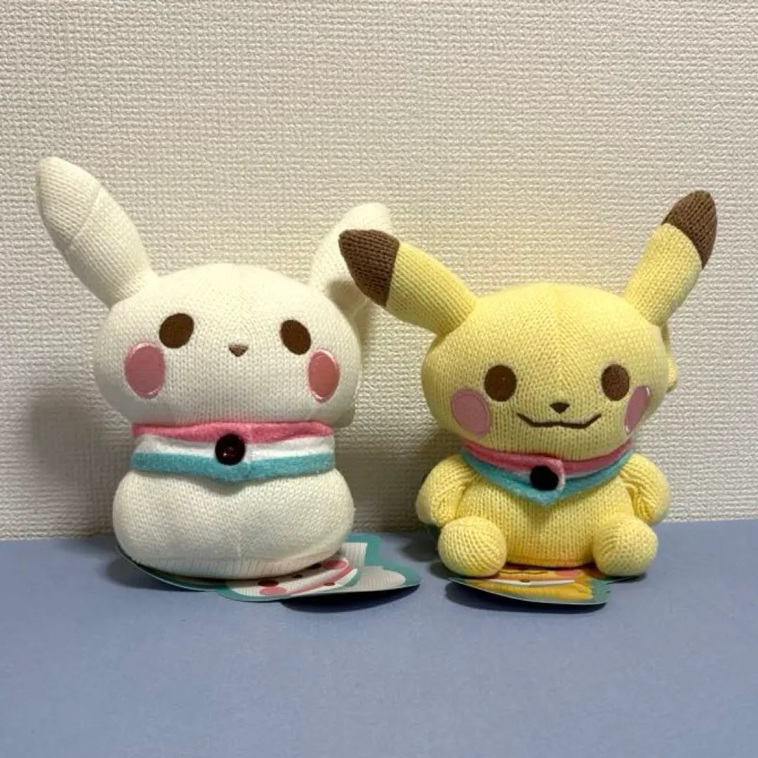 あみぐるみピカチュウ ゆきだるま ぬいぐるみ 30周年 ポケモンセンター限定