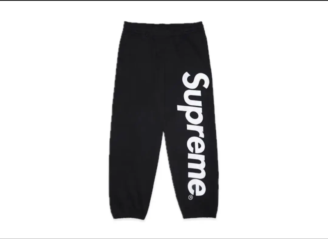 Satin Applique Sweatpant "Black" (24FW)