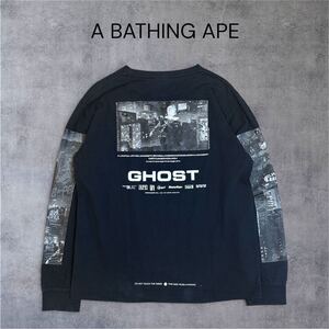 Bape A BATHING APE BAPE Ghost Tee L T