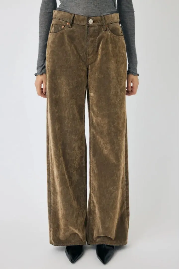 moussy MIDRISE CORDUROY バギー コーデュロイ