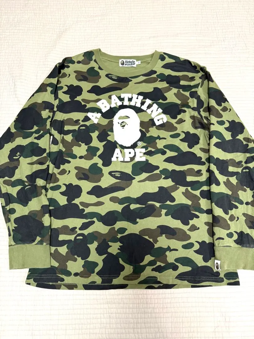 BAPE カモフラ　迷彩　ロンT サイズXL エイプ　ベイプスタ