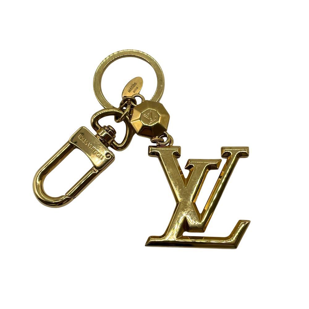 【玉津店 中古】LOUIS VUITTON（ルイヴィトン）ロゴチャーム キーリング ゴールド M65216 TA2500935