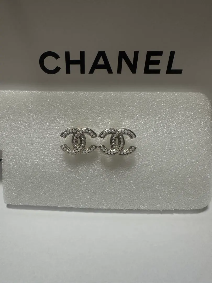 【CHANEL】パール ココマーク ピアス シャンパンゴールド ヴィンテージ