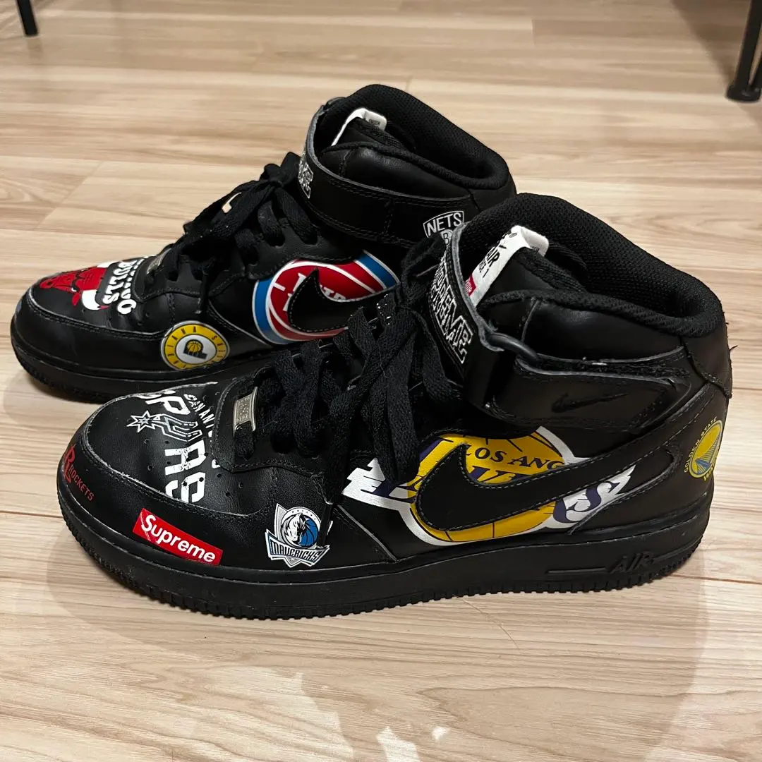 NIKE AIR FORCE 1 MID 07 SUPREME NBA 28cm