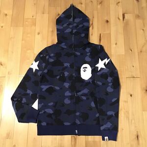 BAPE STA BAPE STA Blue camo S a bathing ape full zip hoodie i04