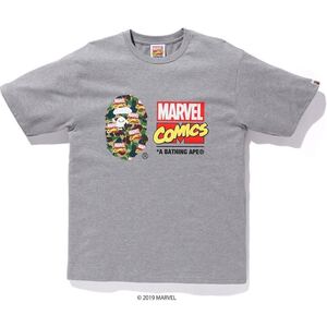 Bape BAPE MARVEL CAMO TEE A BATHING APE ape T L